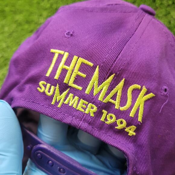 VTG 1994 The Mask Official Movie Promo Hat Dated Summer 1994 - Picture 7 of 11